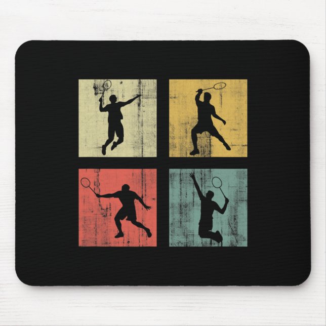 Mousepad Badminton Retro (Frente)
