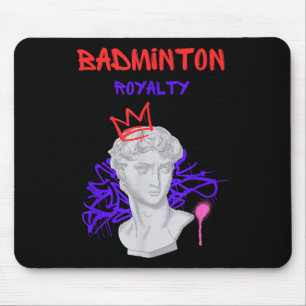 Mousepad Badminton Royalty Campeão de Estátua Grega Pl