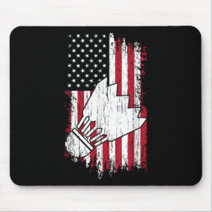 Mousepad Badminton - Usa Bandeira Americana Suportes de Bad