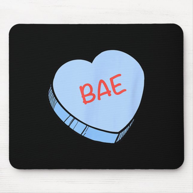 Mousepad “bae” Conversation Hearts Valentine’s Day  (Frente)