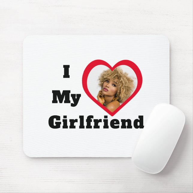 Mousepad Bae Personalizada Foto Personalizada I Love My Nam (Com mouse)