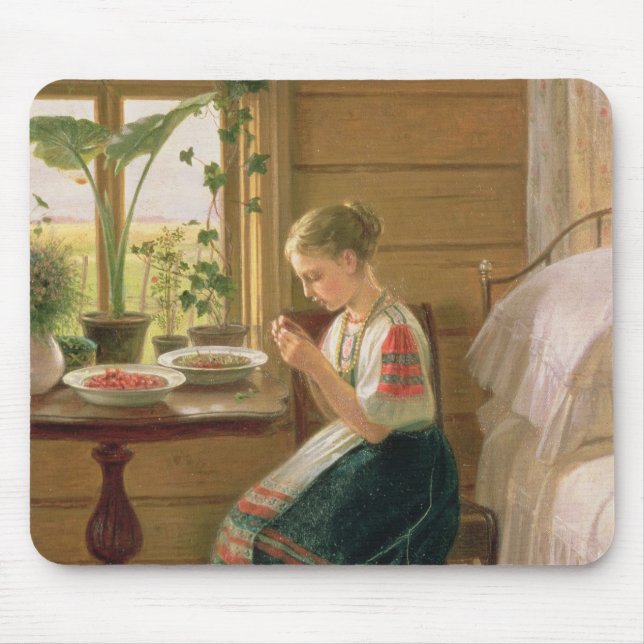 Mousepad Bagas da casca da menina, 1880 (Frente)
