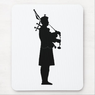 Mousepad Bagpiper Silhouette