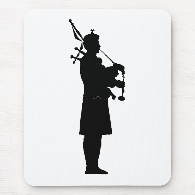 Mousepad Bagpiper Silhouette (Frente)