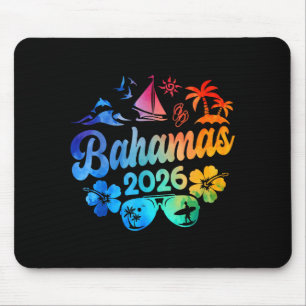 Mousepad Bahamas 2026 Férias Praia Tie Dye Viagens Verão V