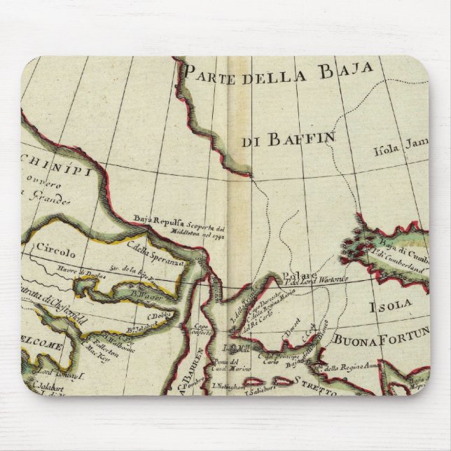 Mousepad Baía de Baffin Oceano Atlântico Norte (Frente)