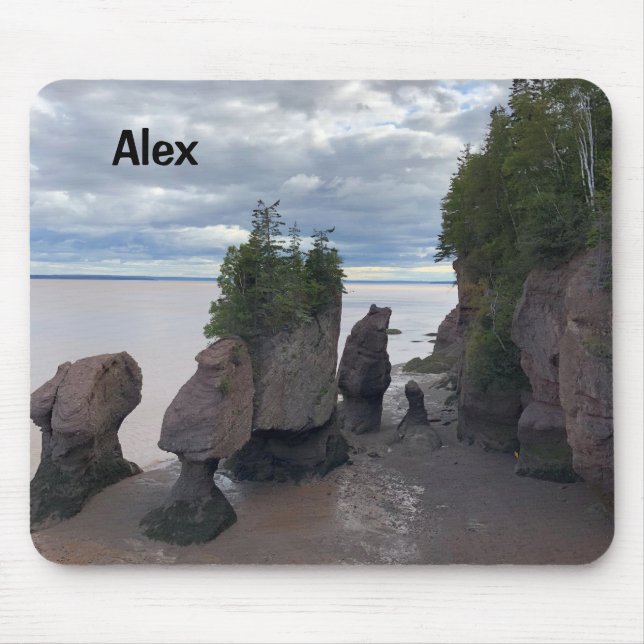 Mousepad Baía de Fundy Mousepad. Personalize! (Frente)