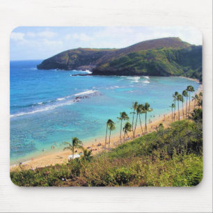 Mousepad Baía de Hanauma, opinião de Honolulu, Oahu, Hava