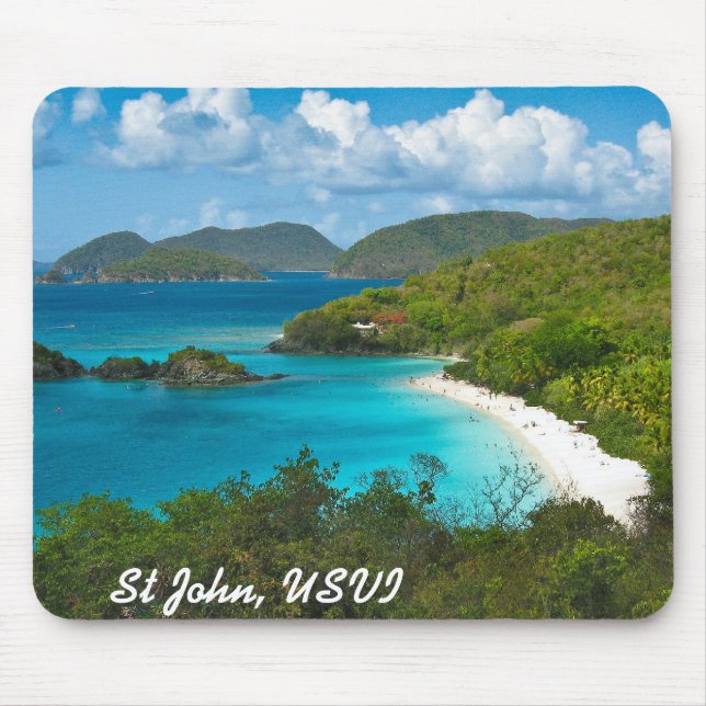 Mousepad Baía do tronco, St John USVI (Frente)