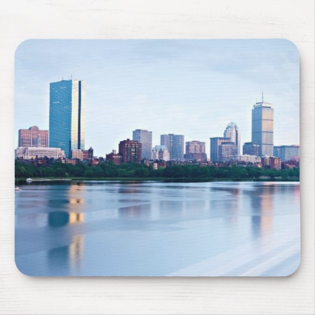 Mousepad Baía traseira de Boston através de Charles River (Frente)