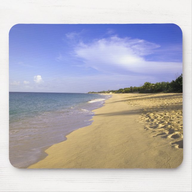 Mousepad Baie Longue Bay Beach, Rua. (Frente)