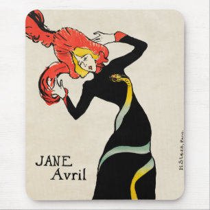 Mousepad Bailarina Art Nouveau Jane Avril por Toulouse Laut
