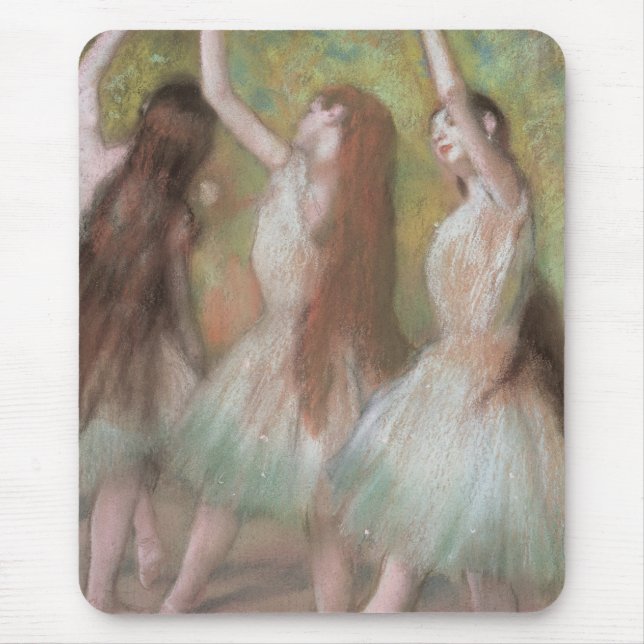 Mousepad Bailarinas Verdes de Edgar Degas, Arte de Balé Ant (Frente)