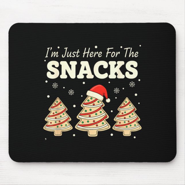 Mousepad Baking I'm Just Here For The Snacks Christmas Cook (Frente)