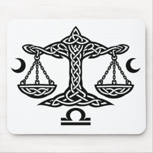 Mousepad Balança Libra Celta por BurnsInHell
