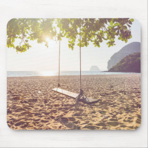 Mousepad Balanço na praia no por do sol