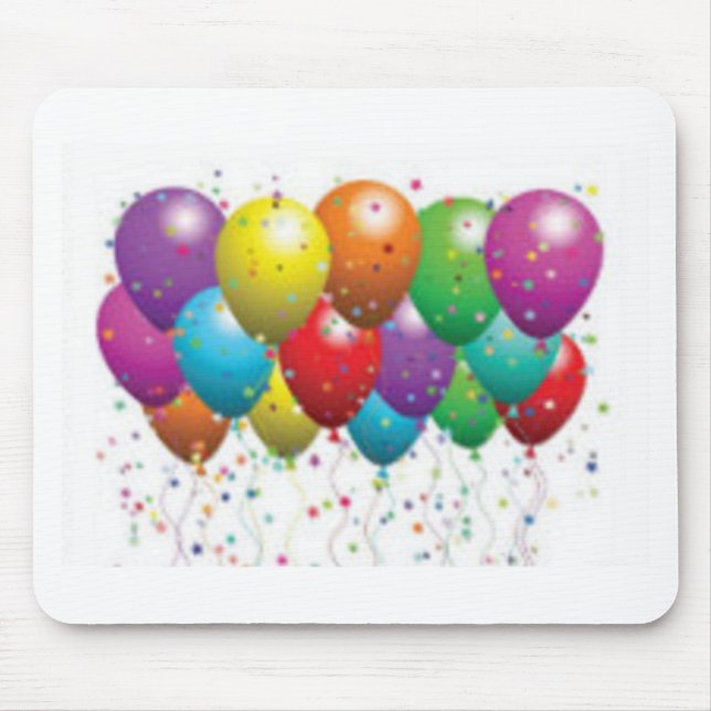 Mousepad balão_aniversário_cartão_personalizar-r11e61ed9b90 (Frente)