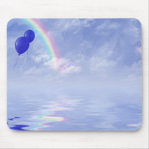 Mousepad Balão-arco-íris e azul