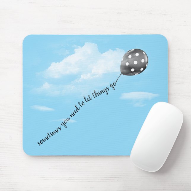 Mousepad Balão de Bolinhas com Citação (Com mouse)