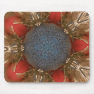 Mousepad Balas de decoração de Natal Vermelho Azul
