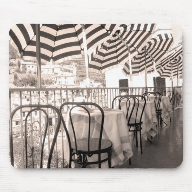 Mousepad Balconha de restaurante Quaint, Itália (Frente)