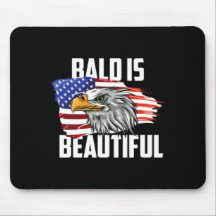 Mousepad Bald é linda América Patriótica de 4º de julho