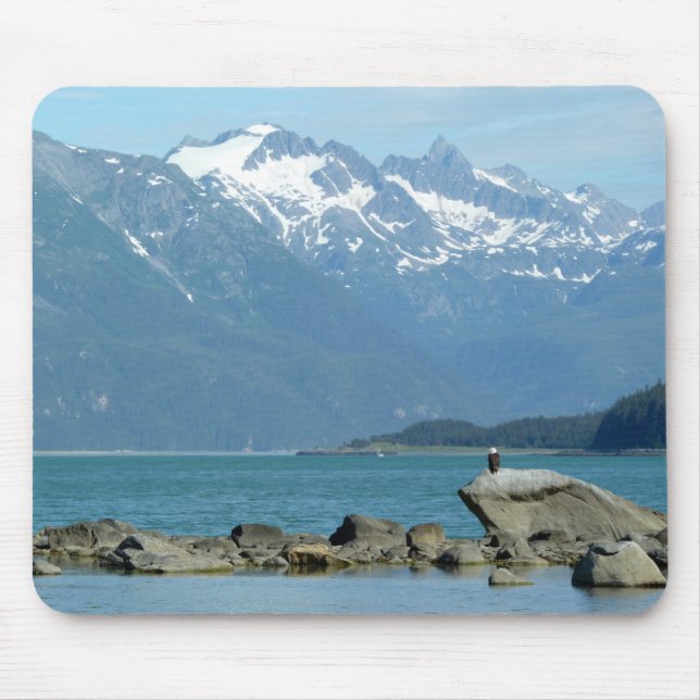 Mousepad Bald Eagle em Skagway Alaska (Frente)