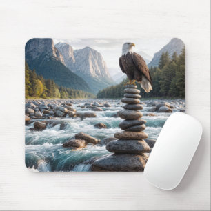 Mousepad Bald Eagle No Cairn Da Pedra