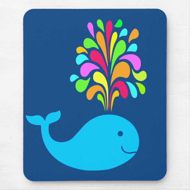 Mousepad Baleia engraçada (Frente)