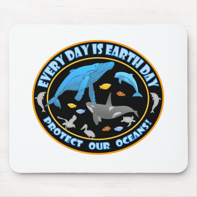 Mousepad Baleias e Golfinhos (Frente)