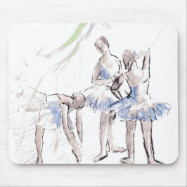 Mousepad Ballerina Balé de Aquarela