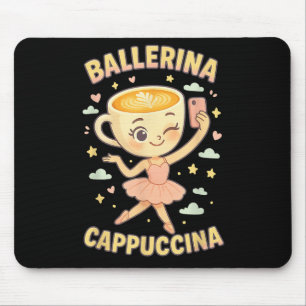 Mousepad Ballerina Cappuccina Itália Brainrot Memória Viral