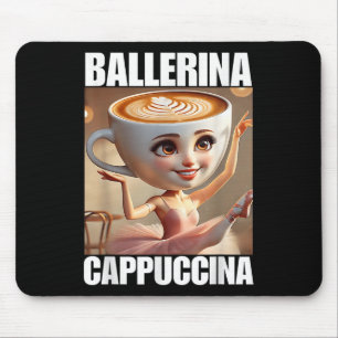 Mousepad Ballerina Cappuccina - Memória Brainrot Italiana