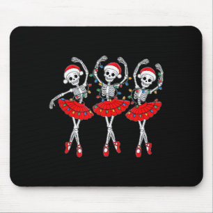 Mousepad Ballerina Esqueleto Dança de Ballet Natal Mulheres