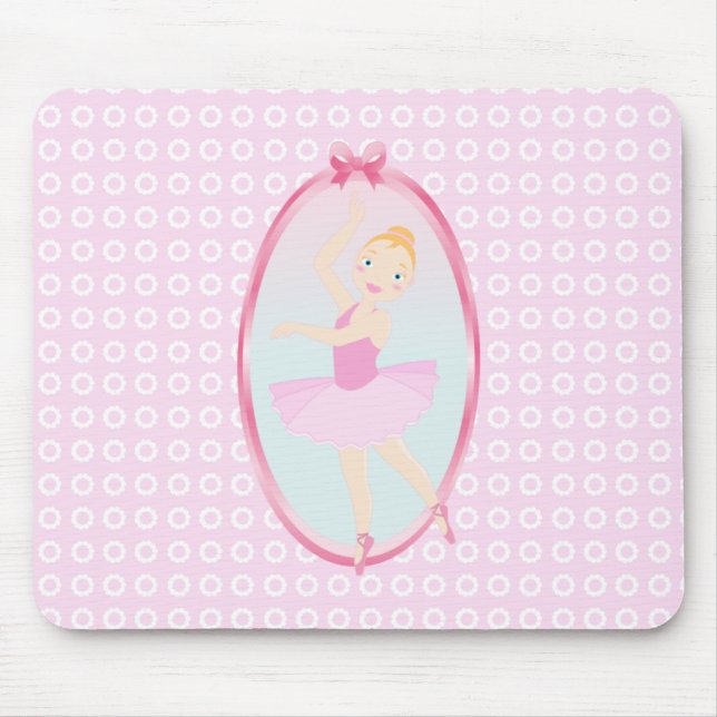 Mousepad Ballerina festa de aniversário (Frente)