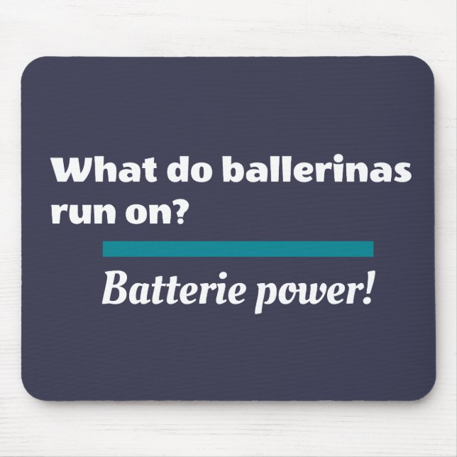 Mousepad Ballerinas Balé Dance Piada Batterie (Frente)