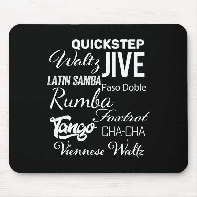 Mousepad Ballroom Dancer Pun Gift (Frente)