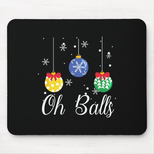 Mousepad Balls Enfeites de natal Buffalo Xadrez Family Pyja (Frente)