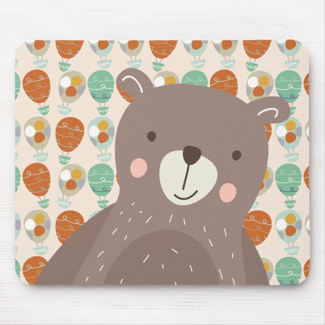 Mousepad Balões de ar quente Whimsic (Frente)