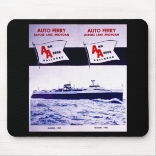 Mousepad Balsa de carro o Lago Michigan da estrada de ferro
