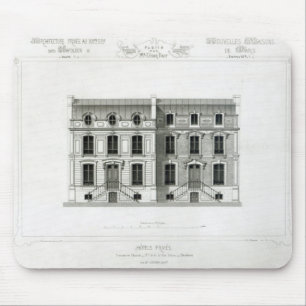 Mousepad Balzac das ruas dos hotéis Prives, 10 & 12, Paris