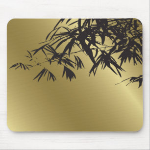 Mousepad Bamboo deixa preto + Dourado módulo de presentes p
