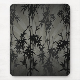 MOUSEPAD BAMBU PRETO VINTAGE NATUREZA