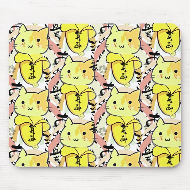 Mousepad Banana Cat Sad Engraçado (Frente)