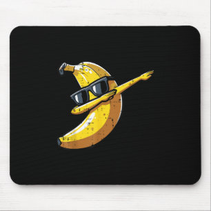 Mousepad Banana Dab Óculos escuros Dançarinos de Fruta-de-b