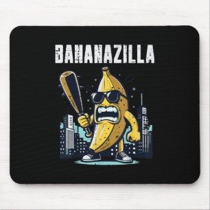 Mousepad Banana Monster Bananazilla Funny Fruta Men Ki