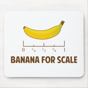 Mousepad Banana para a escala