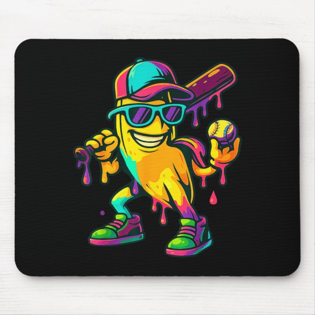 Mousepad Banana Shirt Funny Banana Drip Graphic Kids Boys G (Frente)