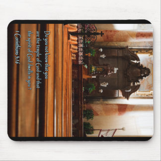 Mousepad Bancos de 1 igreja do 3:16 dos Corinthians