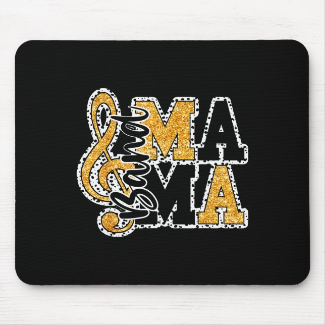 Mousepad Band Mom Life Mother's Day Band Mama Marching Band (Frente)